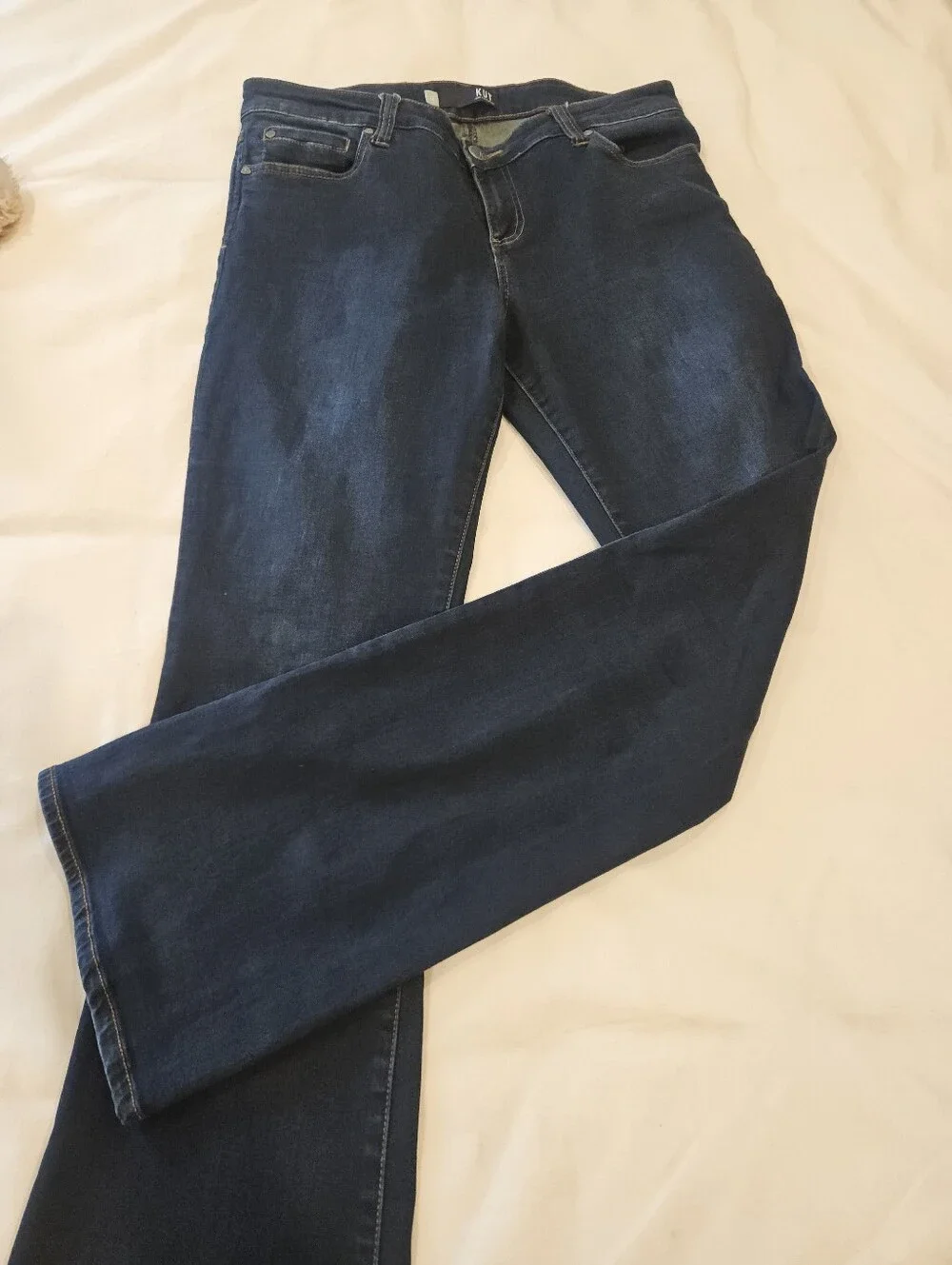 KUT From The Kloth Womens Size 12 Natalie High Rise Bootcut Stretch Denim Jeans.